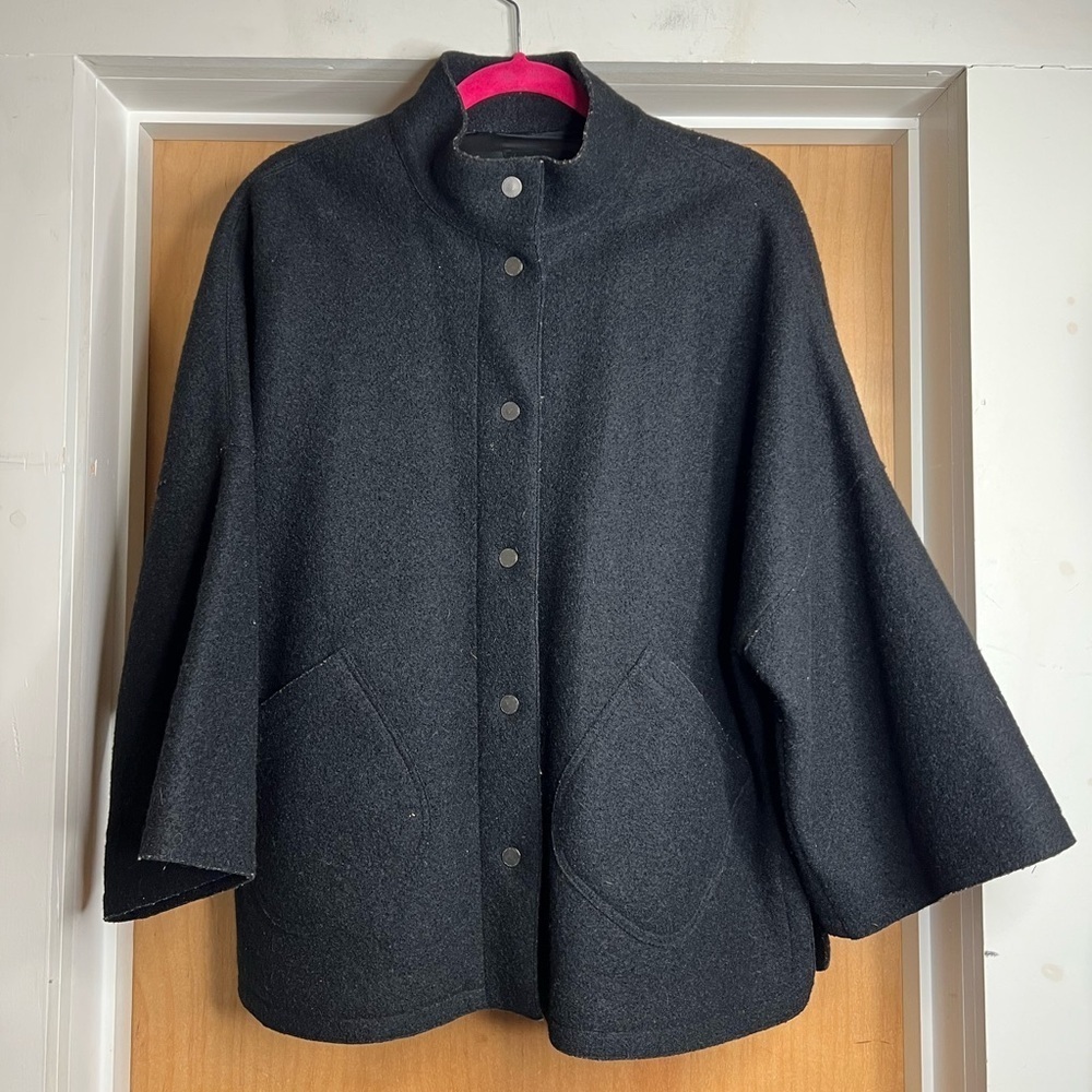 Hilary Radley Women’s Black Alpaca Superfine Jacket. Size: Medium